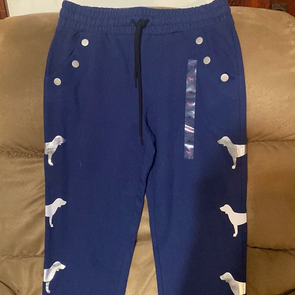 Rare VS Pink Pup Sweatpants New With Tags